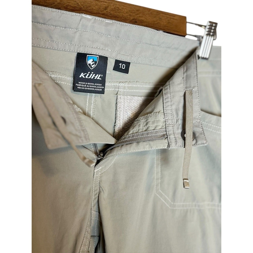 Kuhl Womens 10 Tan Khaki Hiking Cargo Cropped Pants Khaki - Picture 4 of 8
